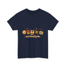 Retro Music Tee — "Never Forget" Vinyl, Cassette & CD Throwback Shirt