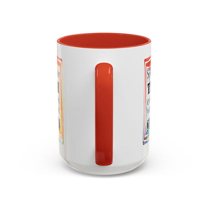Customizable Accent Coffee Mug — "Speak Your Truth Even When Your Voice Shakes" Inspirational Ceramic Mug