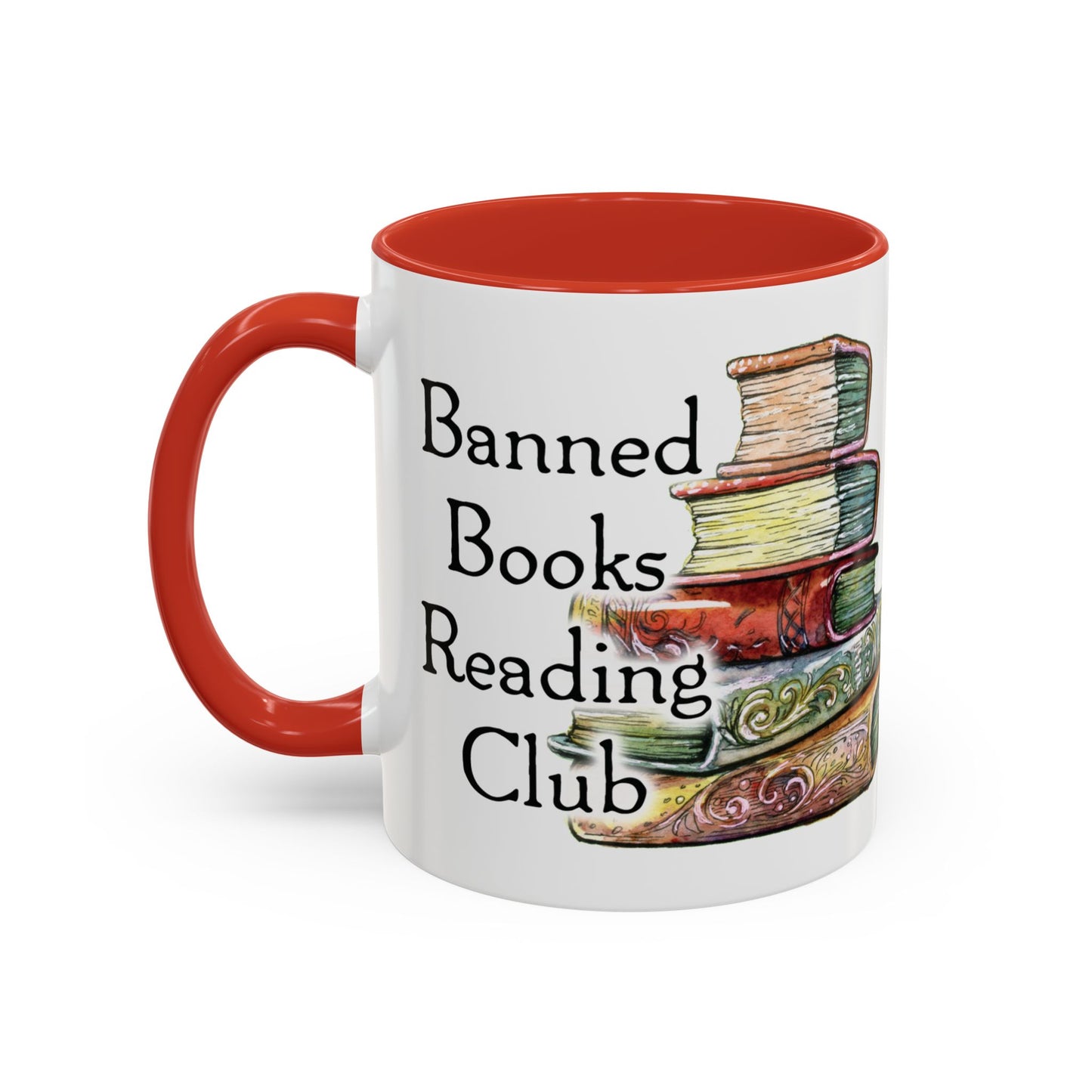 Banned Books Reading Club - Accent Coffee Mug (11, 15oz)