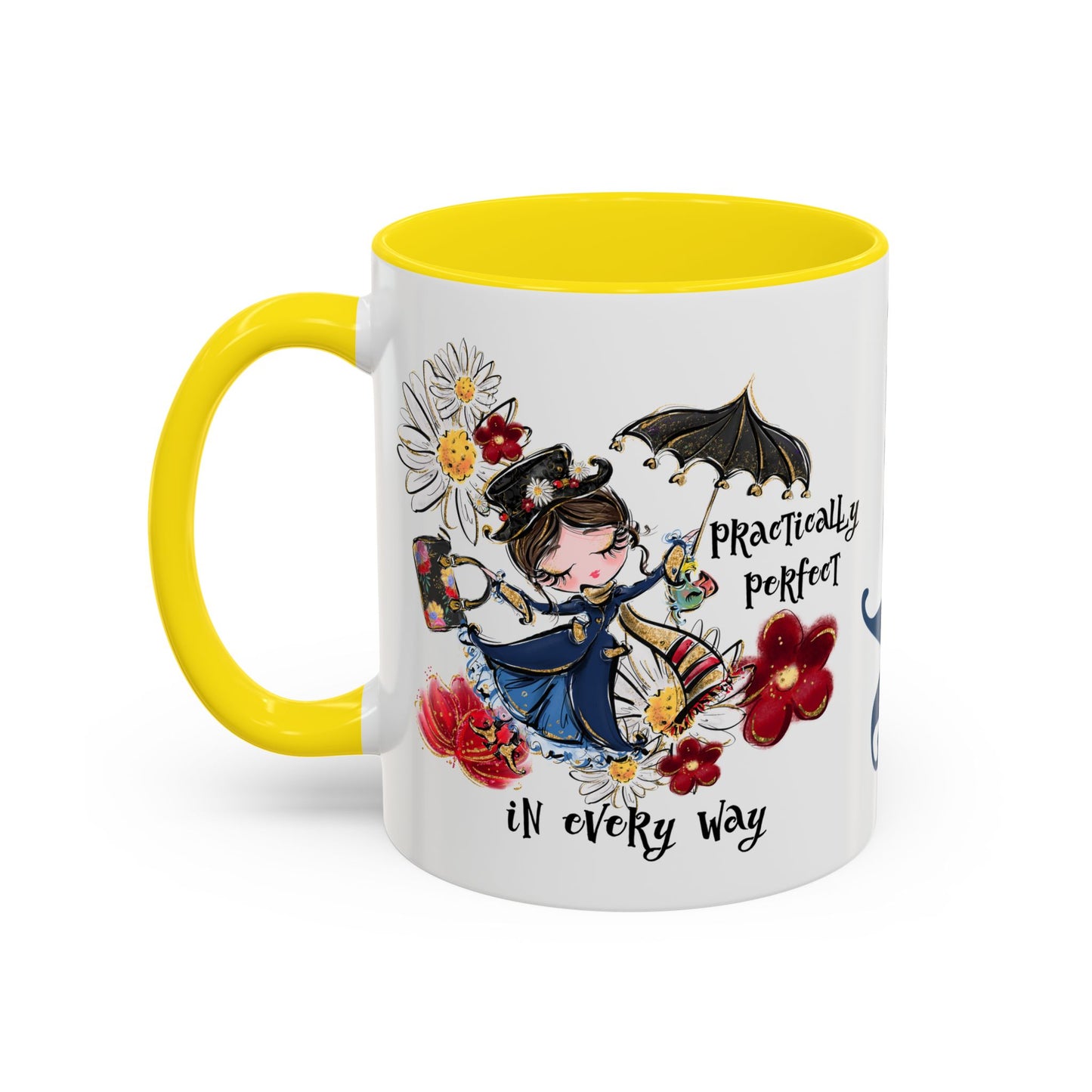 Accent Coffee Mug — 'Practically Perfect in Every Way'