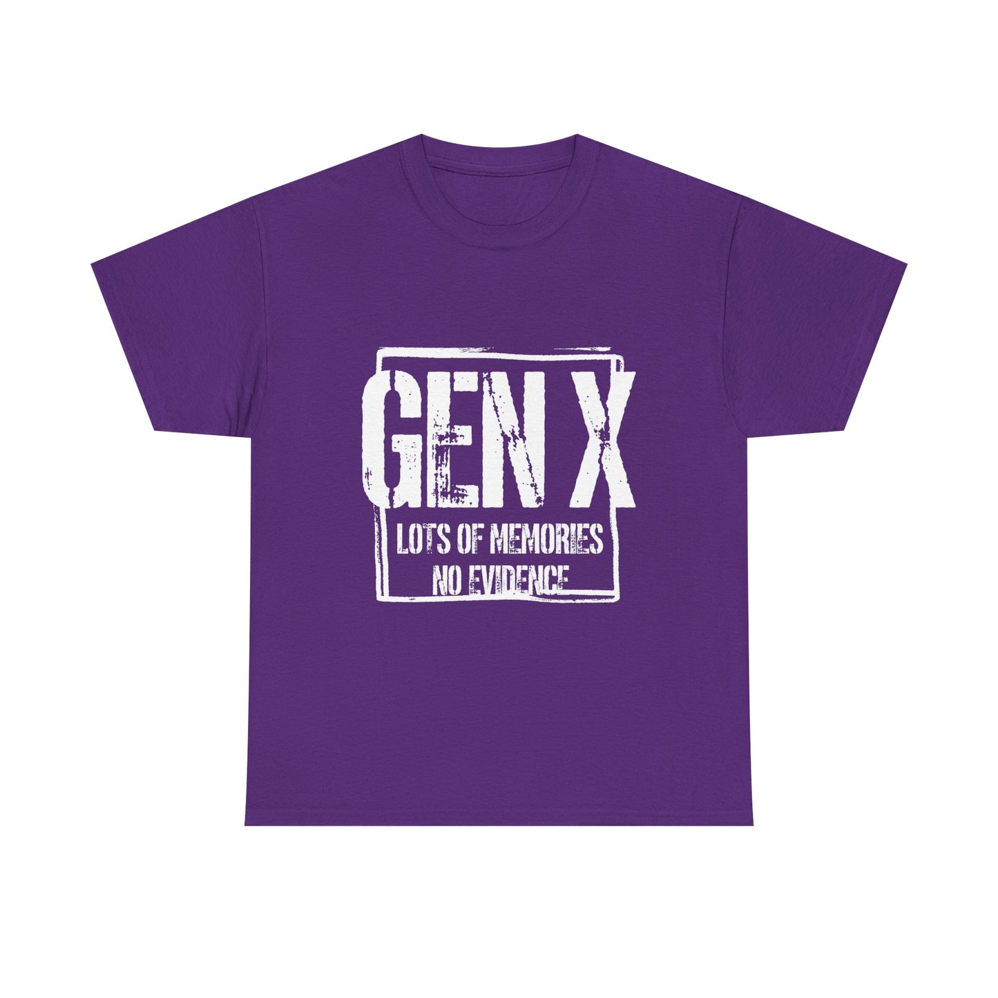 Gen X Tee — "Gen X: Lots of Memories, No Evidence" Vintage Retro Shirt