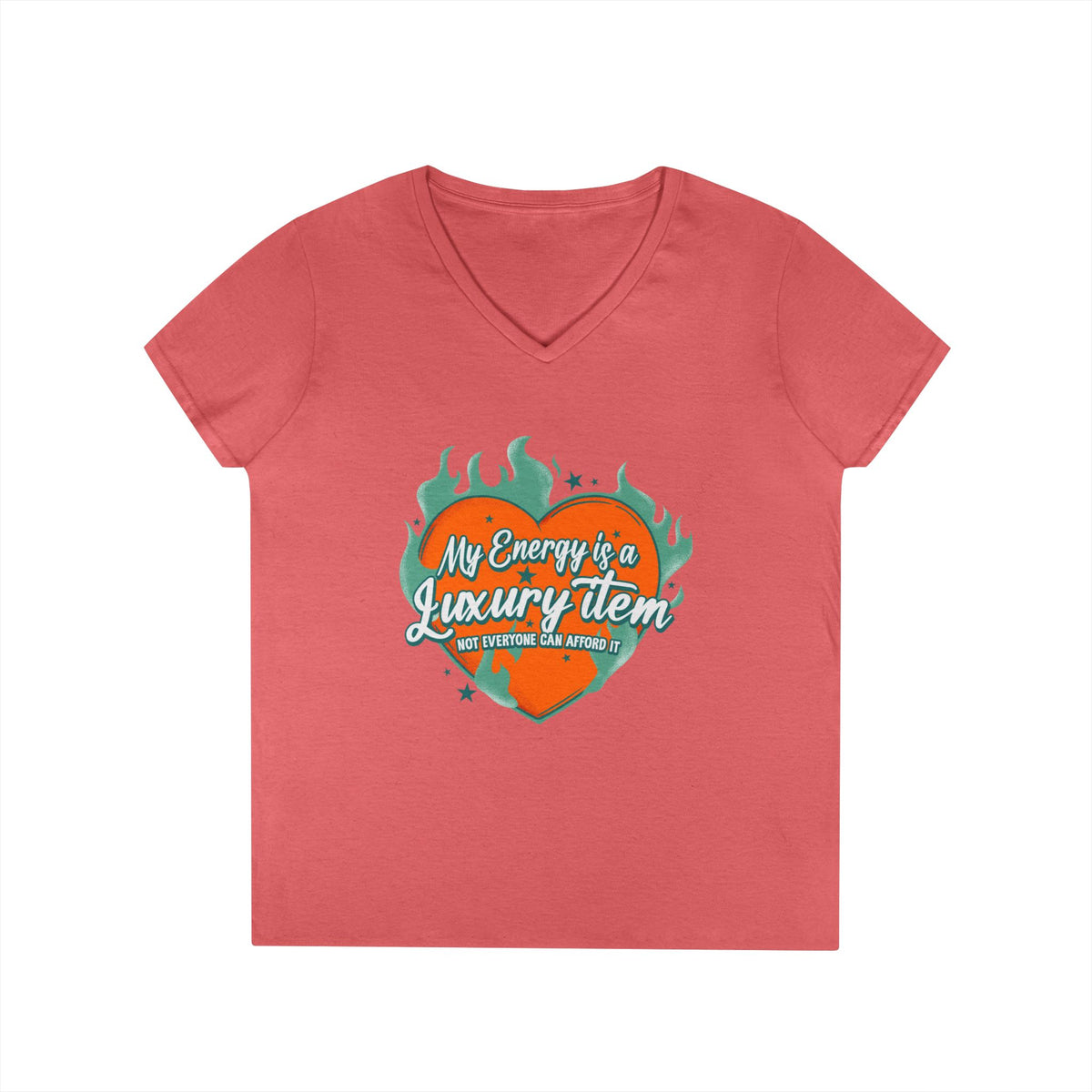 My energy is a luxury item - Ladies' V-Neck T-Shirt