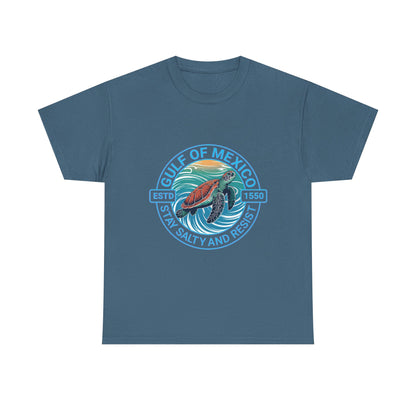 Gulf of Mexico Turtle Tee - "Stay Salty and Resist"  T-Shirt