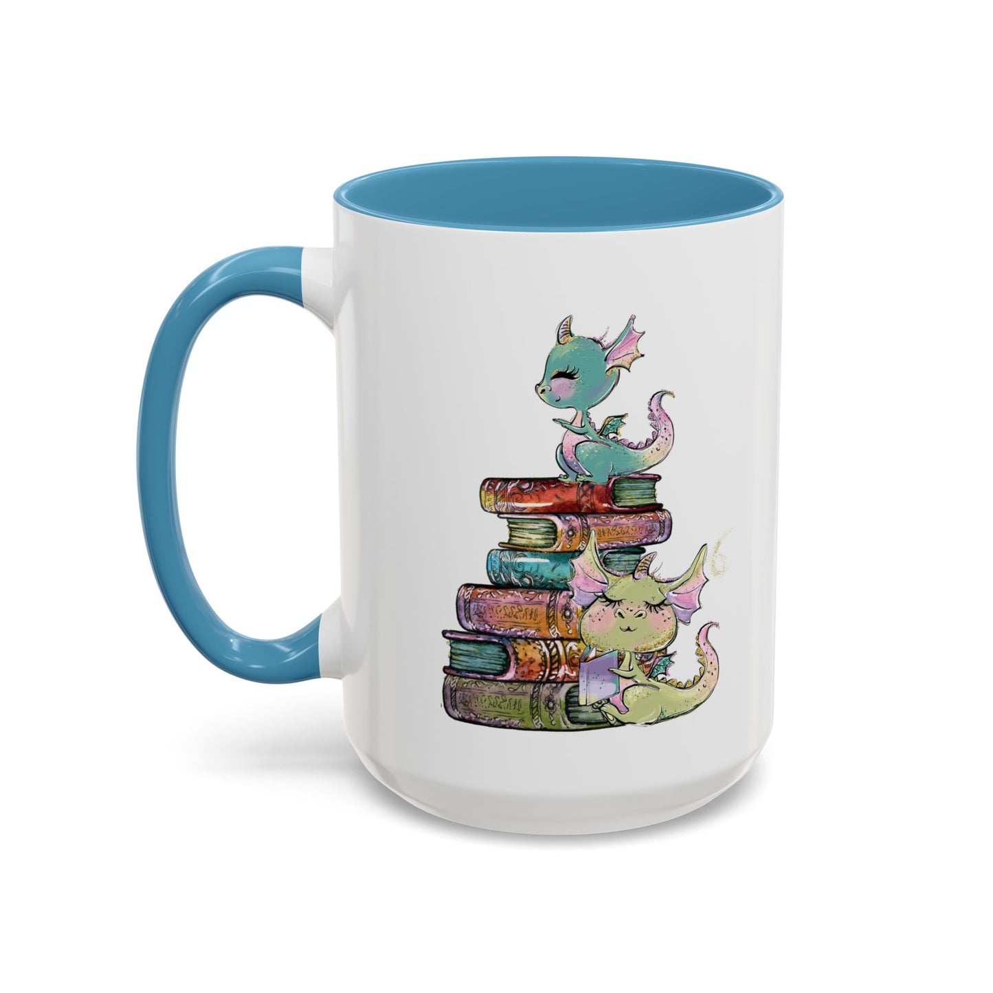 Book Dragons - Accent Coffee Mug (11, 15oz)