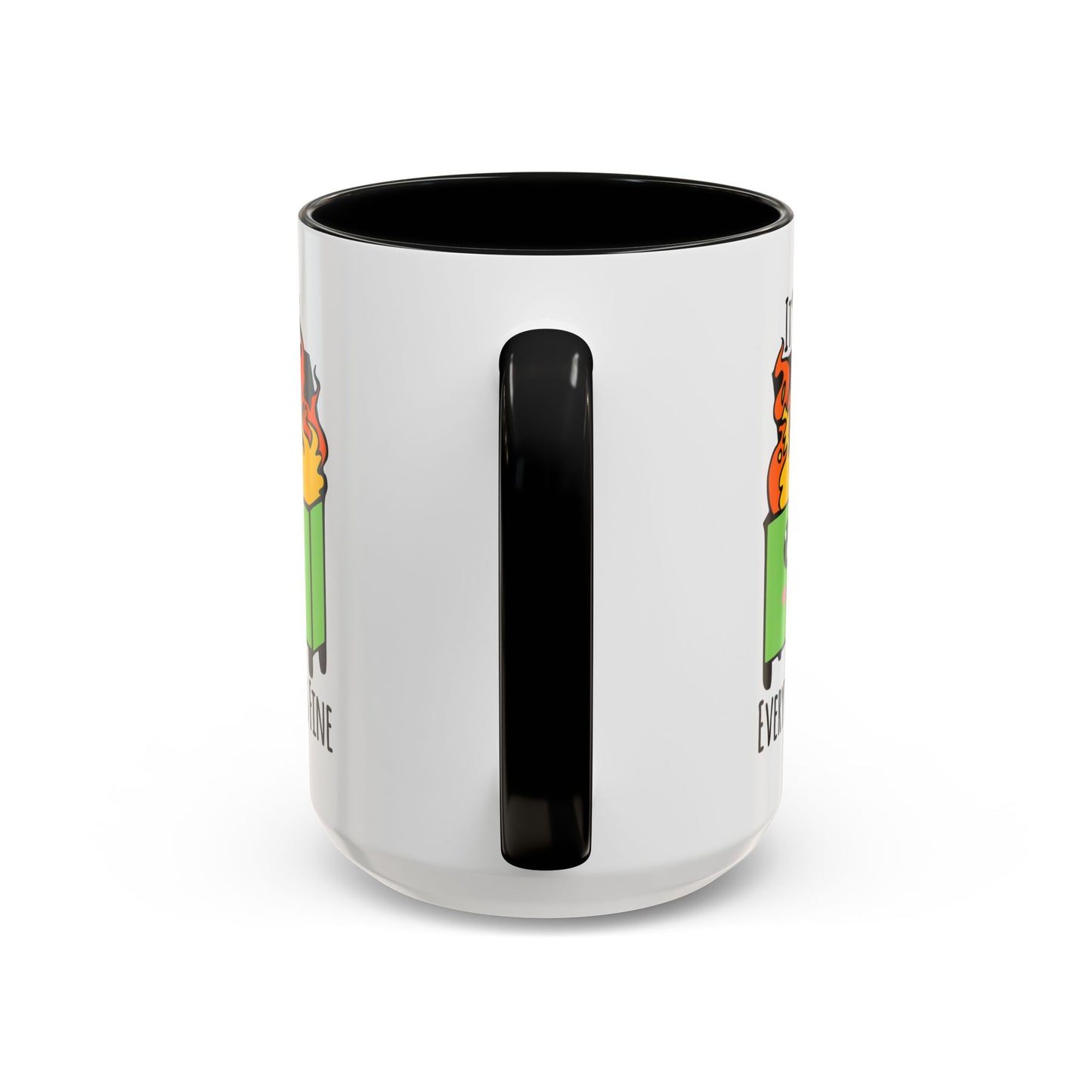 Customizable It's fine, I'm fine, Everything's Fine - Accent Coffee Mug (11, 15oz)