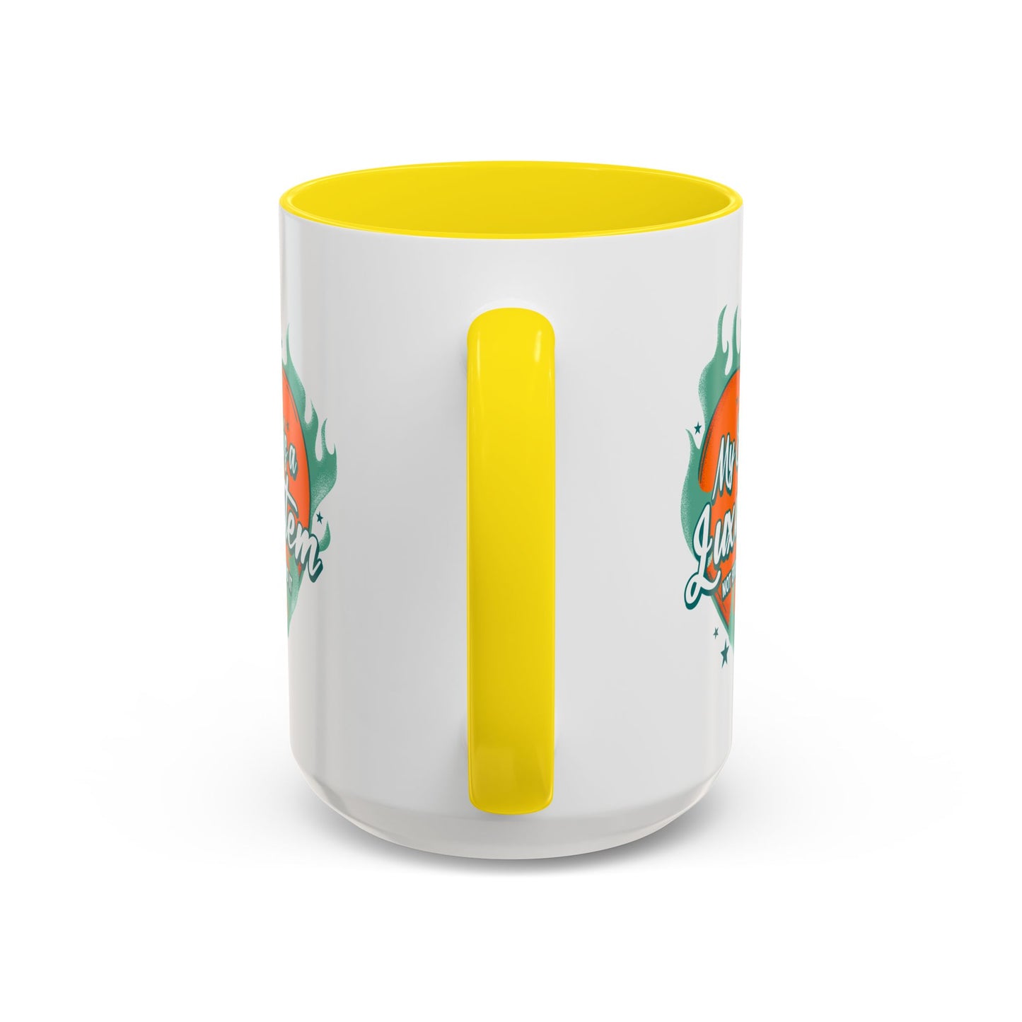 Customizable Accent Coffee Mug — "My Energy Is a Luxury Item" Heart Design
