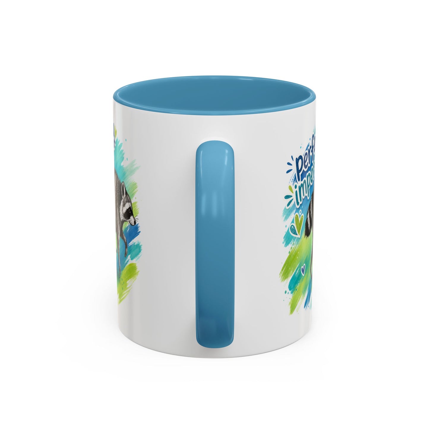 Customizable Perfectly Imperfect Raccoon Accent Coffee Mug - 11/15oz