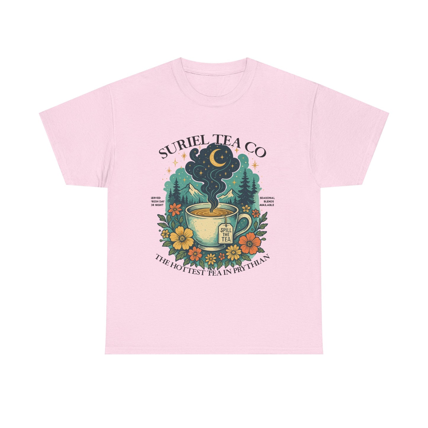 Suriel Tea Co. Vintage Tea Cup T-Shirt  Graphic Tee