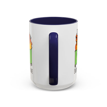 Customizable It's fine, I'm fine, Everything's Fine - Accent Coffee Mug (11, 15oz)