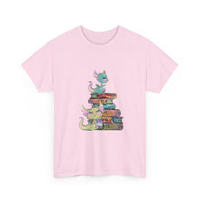 Book Dragon T-Shirt — Cute Book Stack Dragons Reading Tee