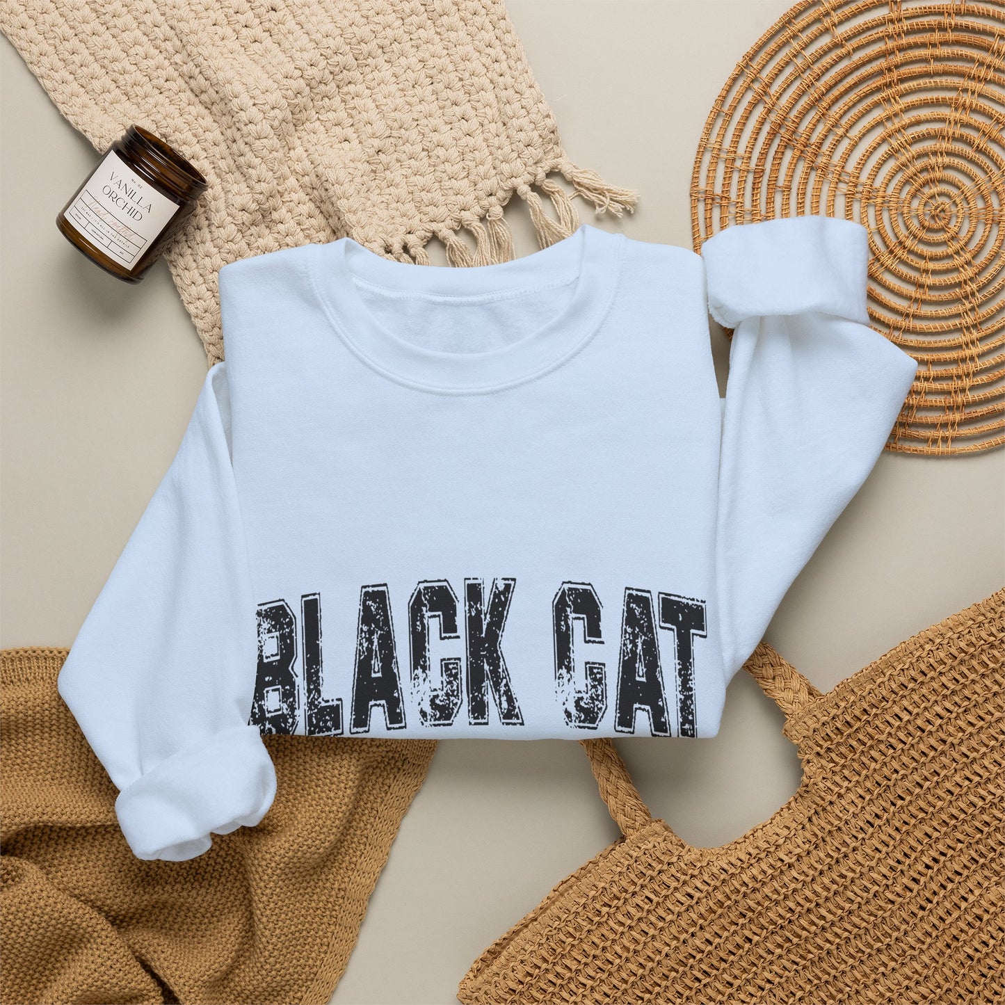 Black Cat Energy Crewneck Sweatshirt