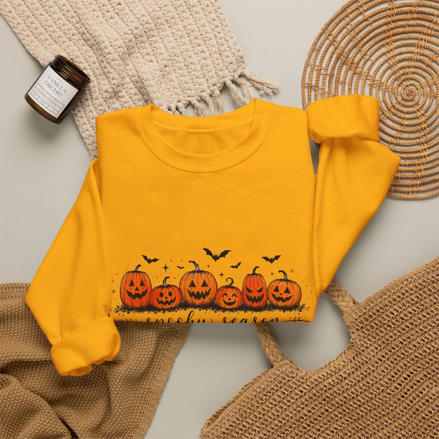 Spooky Season Pumpkin Crewneck Sweatshirt