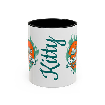 Accent Coffee Mug — "My Energy Is a Luxury Item" Heart Design