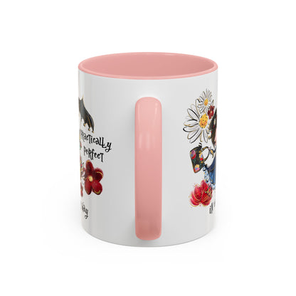 Customizable Accent Coffee Mug — 'Practically Perfect in Every Way'