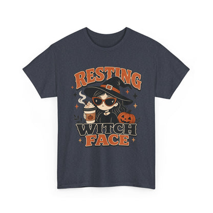 Resting Witch Face T-Shirt – Cute Halloween Witch Coffee Tee