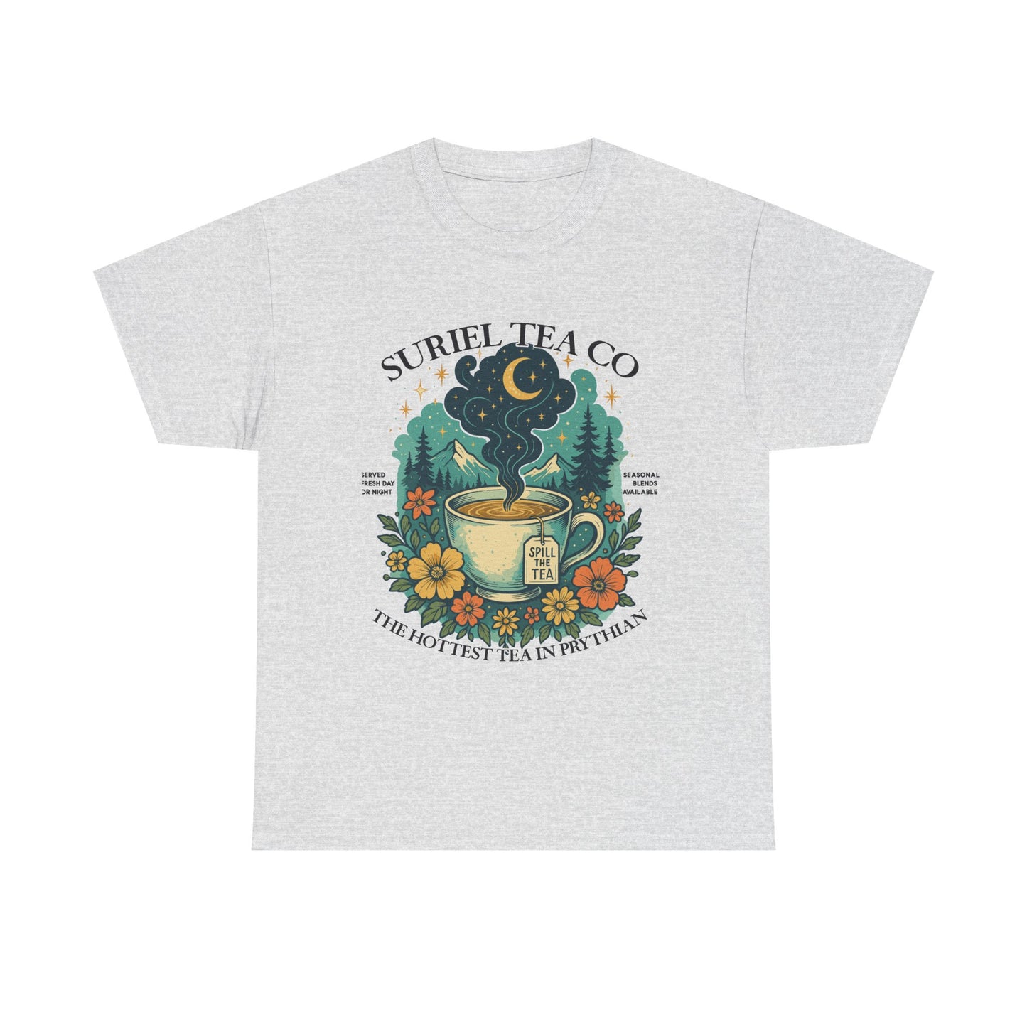 Suriel Tea Co. Vintage Tea Cup T-Shirt  Graphic Tee