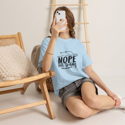 Nope Not Today Cat Tee — Cute Lazy Cat Graphic T‑Shirt