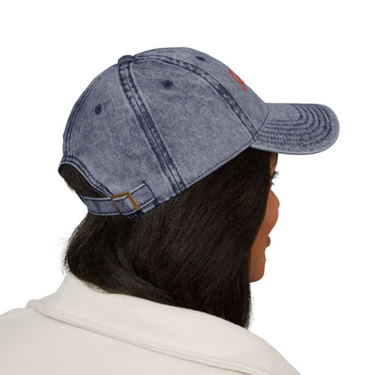 Vintage Embroidered Baseball Cap — "Secret Beach" Palm Logo