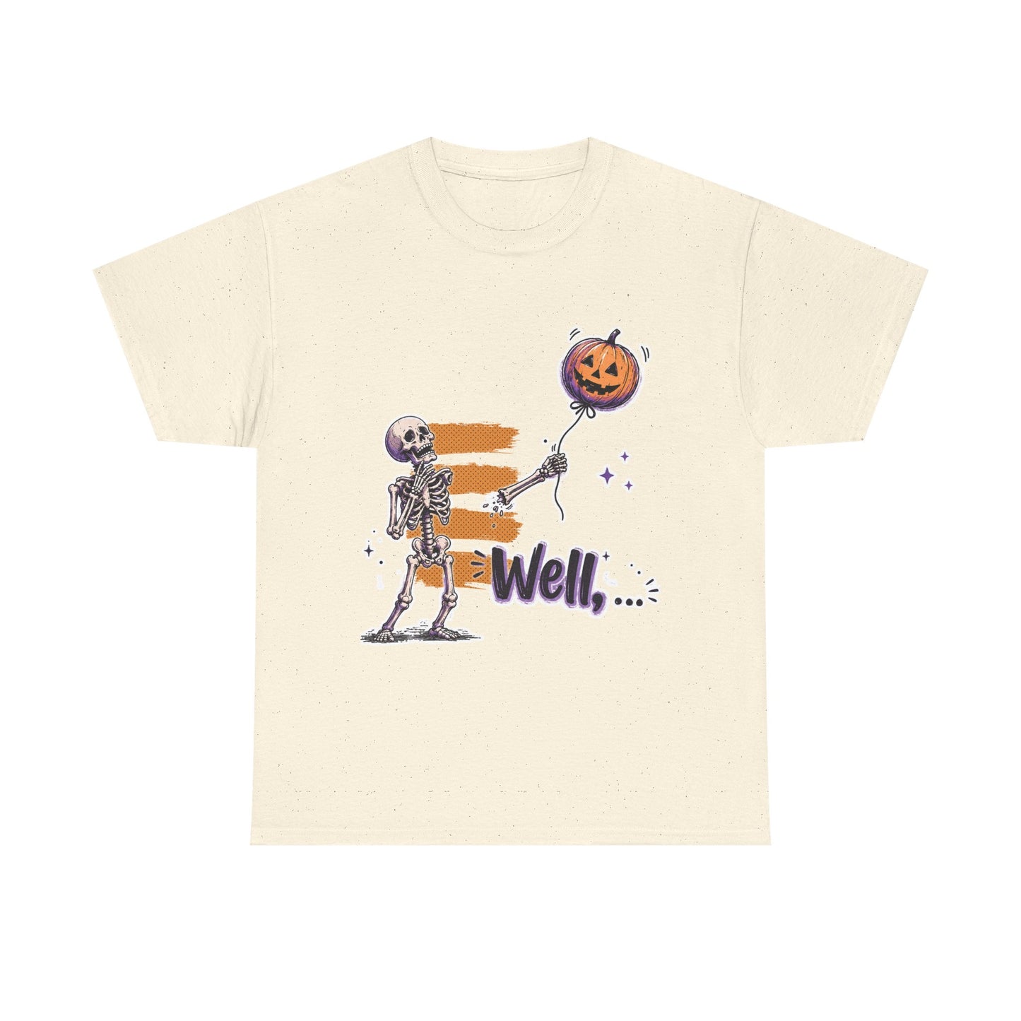 Funny Skeleton (Clean) - Well... Unisex Heavy Cotton Tee