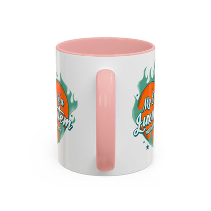 Customizable Accent Coffee Mug — "My Energy Is a Luxury Item" Heart Design