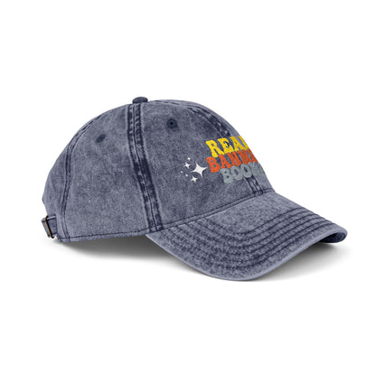 Vintage Embroidered Cap – "Read Banned Books" Retro Cotton Hat