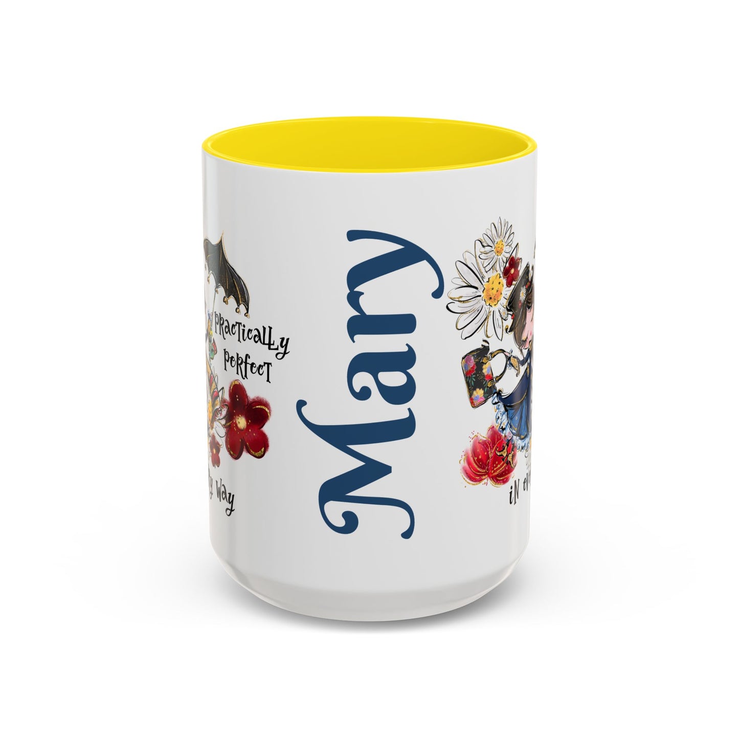 Accent Coffee Mug — 'Practically Perfect in Every Way'