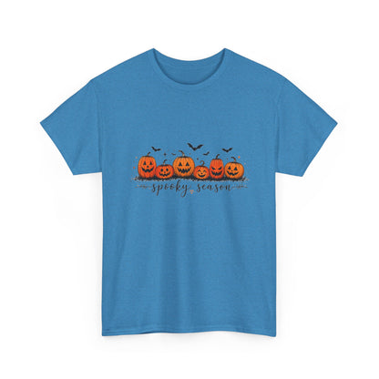 Spooky Season Pumpkin Tee — Cute Jack-o'-Lanterns & Bats Halloween T-Shirt