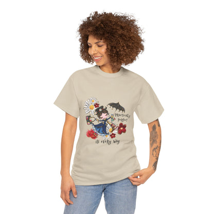 T-Shirt — 'Practically Perfect In Every Way' Floral Tee