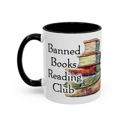 Banned Books Reading Club - Accent Coffee Mug (11, 15oz)
