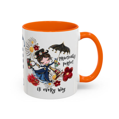 Accent Coffee Mug — 'Practically Perfect in Every Way'