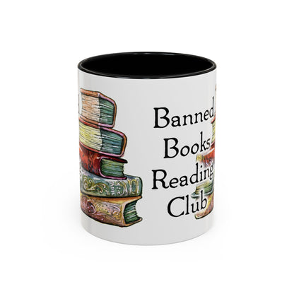 Banned Books Reading Club - Accent Coffee Mug (11, 15oz)