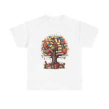 Book Tree T-Shirt – Literary Tree of Books Graphic Tee for Book Lovers