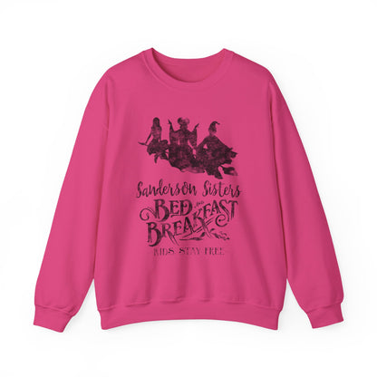 Sanderson Sisters Bed & Breakfast Crewneck Sweatshirt -  Witchy Graphic Pullover
