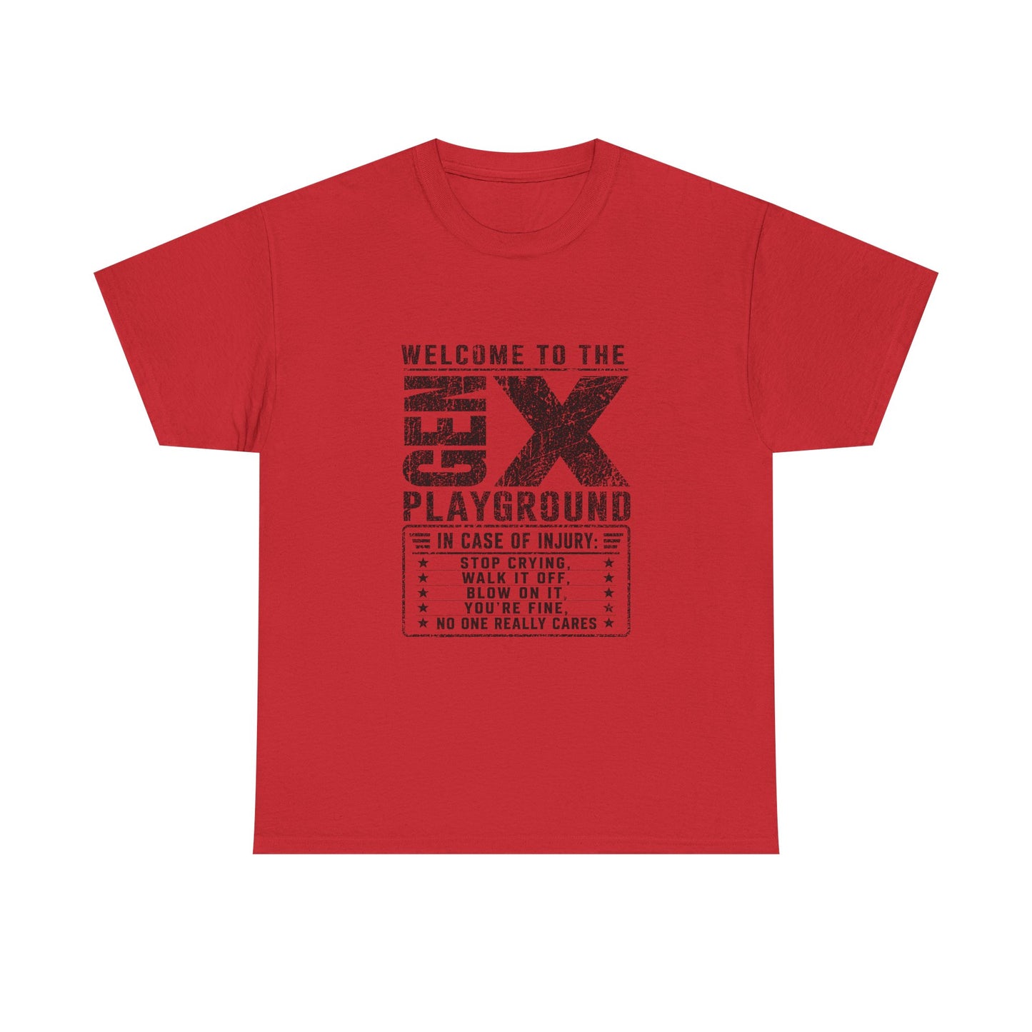 T-Shirt — 'Welcome to the Gen X Playground' Graphic Tee