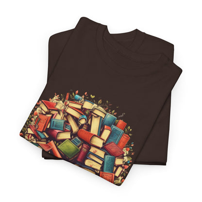 Book Tree T-Shirt – Literary Tree of Books Graphic Tee for Book Lovers