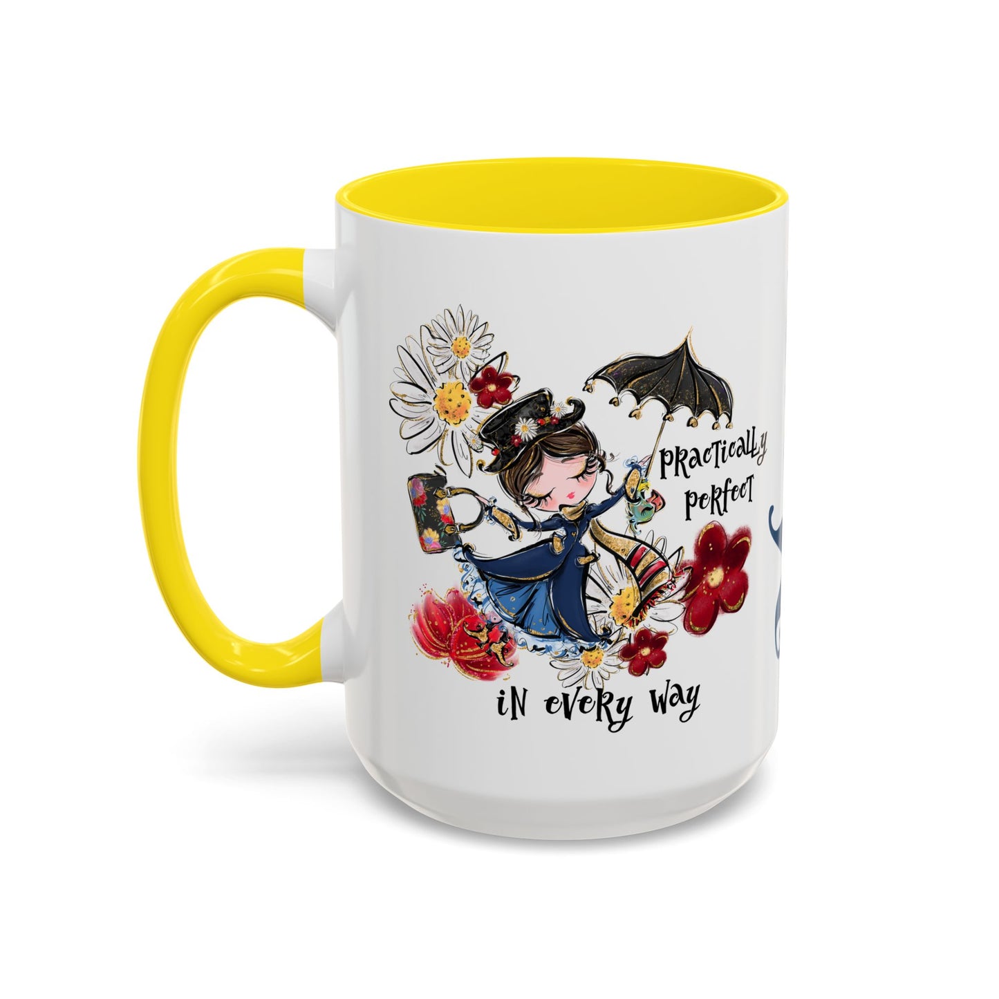 Accent Coffee Mug — 'Practically Perfect in Every Way'