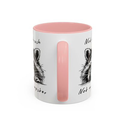 Not My Trash Not My Dumpster Raccoon Accent Coffee Mug