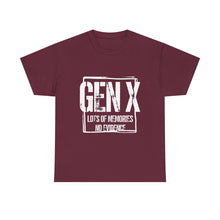 Gen X Tee — "Gen X: Lots of Memories, No Evidence" Vintage Retro Shirt