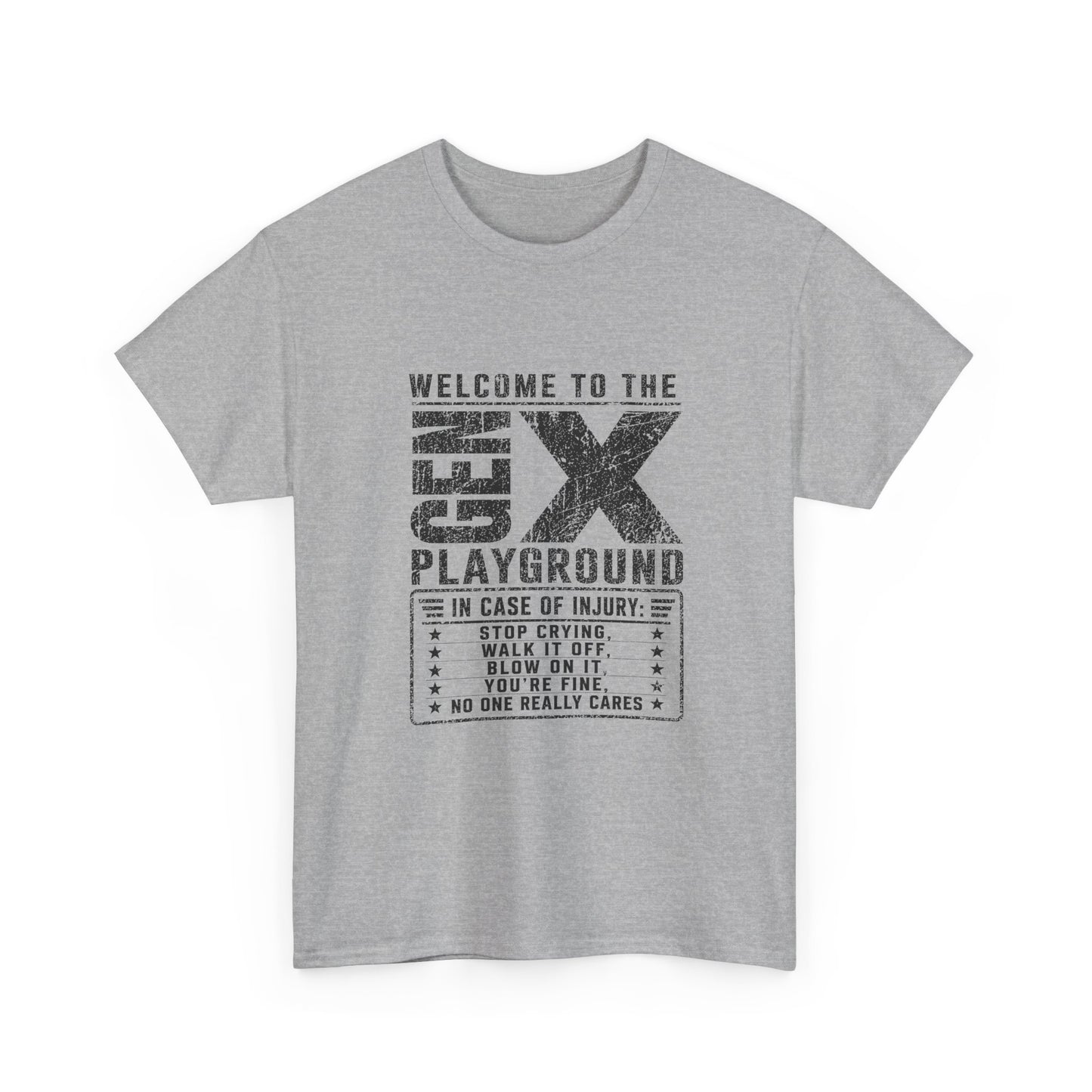 T-Shirt — 'Welcome to the Gen X Playground' Graphic Tee