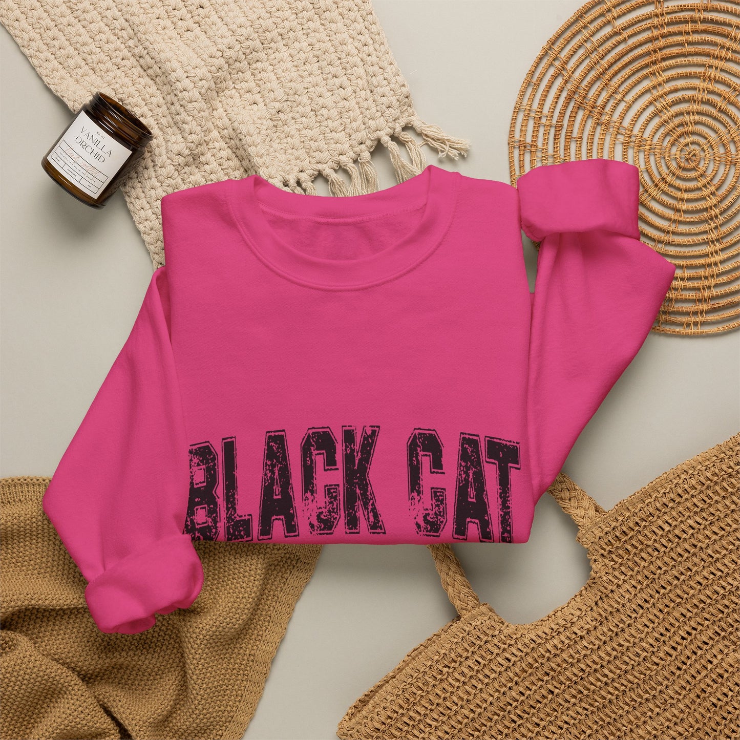 Black Cat Energy Crewneck Sweatshirt