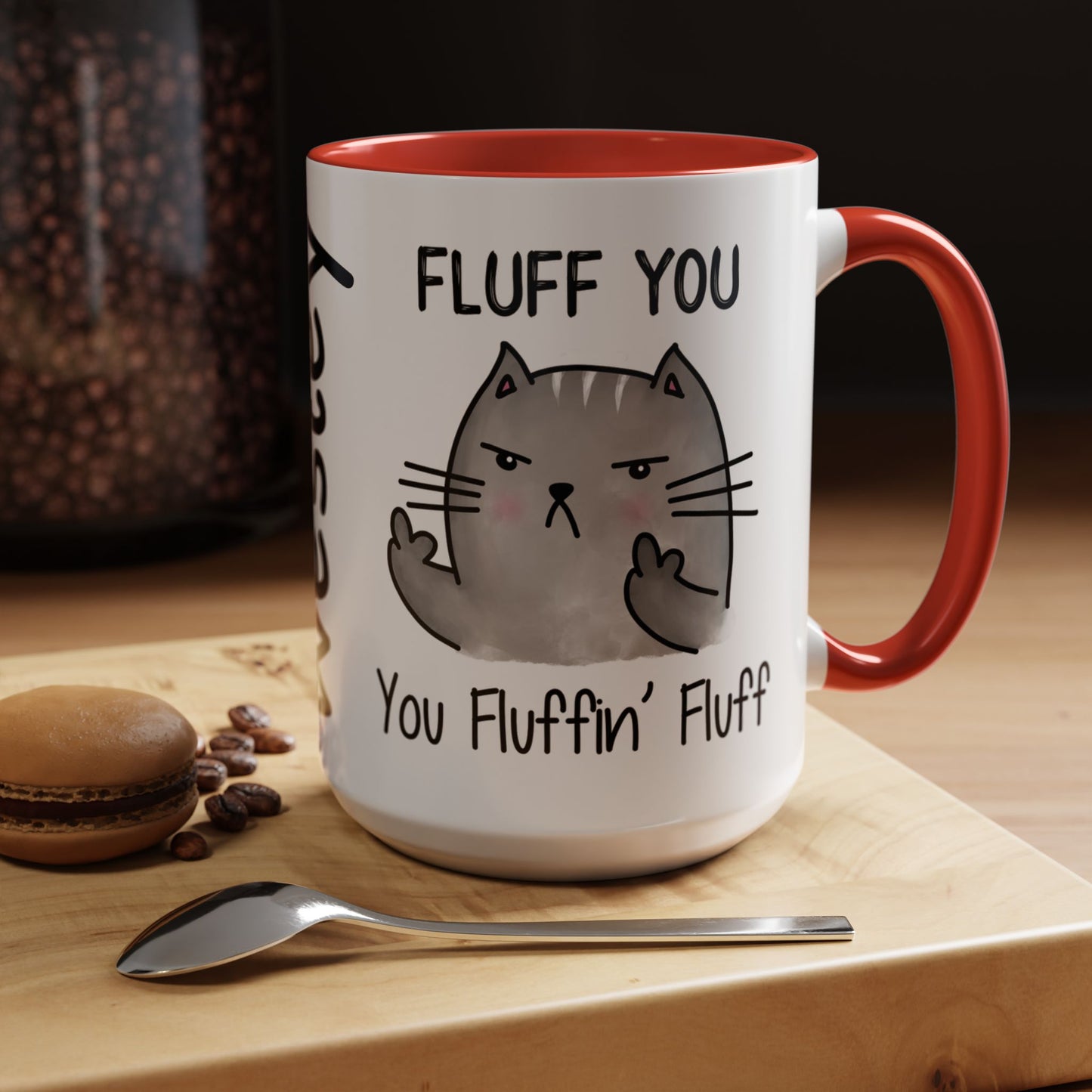 Customizable Fluff You - Accent Coffee Mug (11, 15oz)