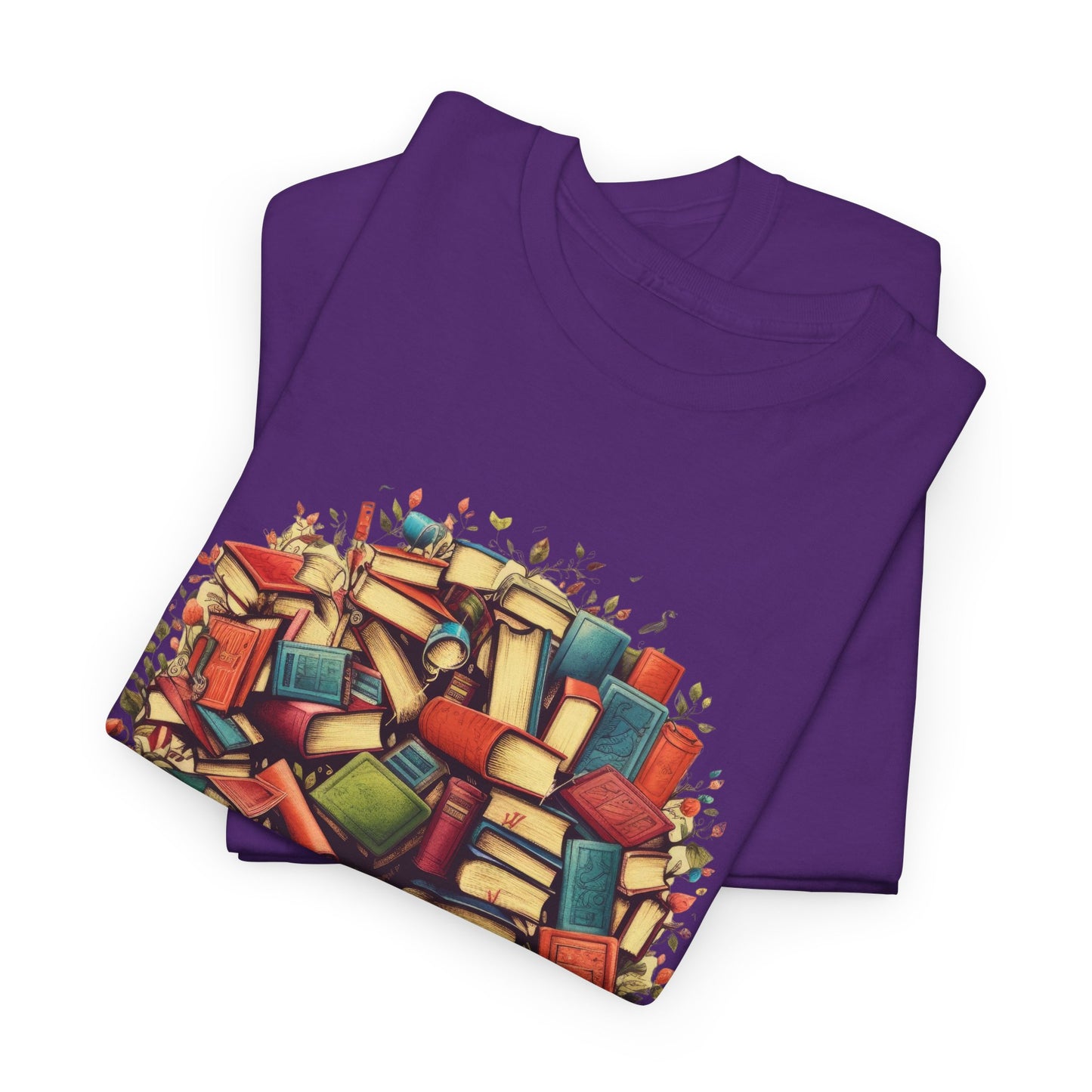 Book Tree T-Shirt – Literary Tree of Books Graphic Tee for Book Lovers