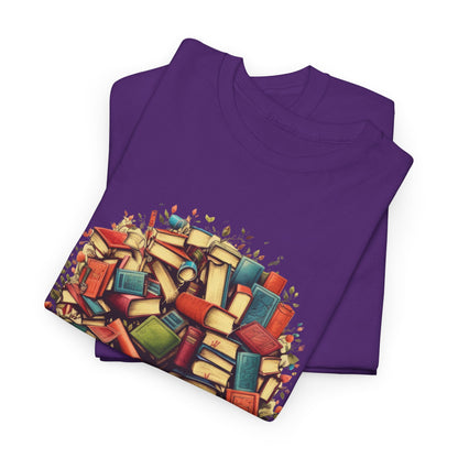 Book Tree T-Shirt – Literary Tree of Books Graphic Tee for Book Lovers