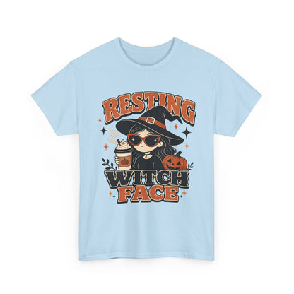 Resting Witch Face T-Shirt – Cute Halloween Witch Coffee Tee