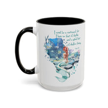 Mermaid Quote Accent Coffee Mug — Inspirational Ocean Art 11/15oz