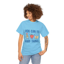 "You Can Do Hard Things" Back to  School Tee with Cute Characters