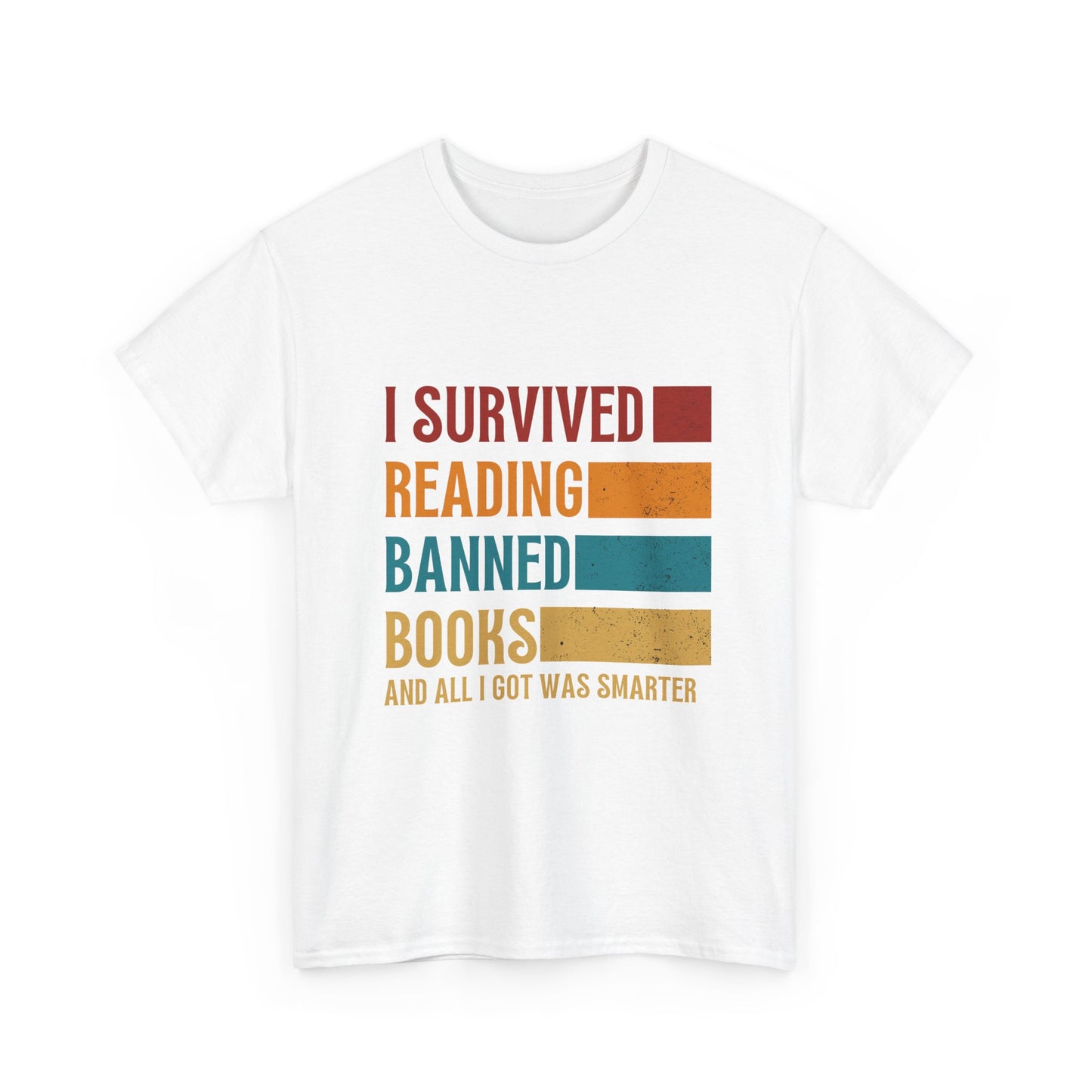 I Survived Reading Banned Books T-Shirt — Funny Reader Freedom Tee