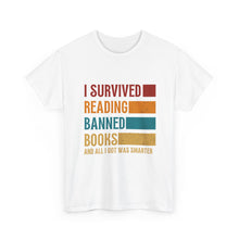 I Survived Reading Banned Books T-Shirt — Funny Reader Freedom Tee