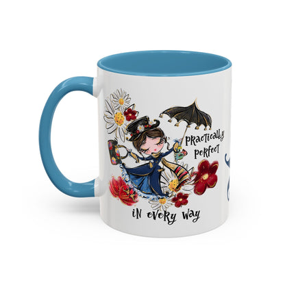 Accent Coffee Mug — 'Practically Perfect in Every Way'