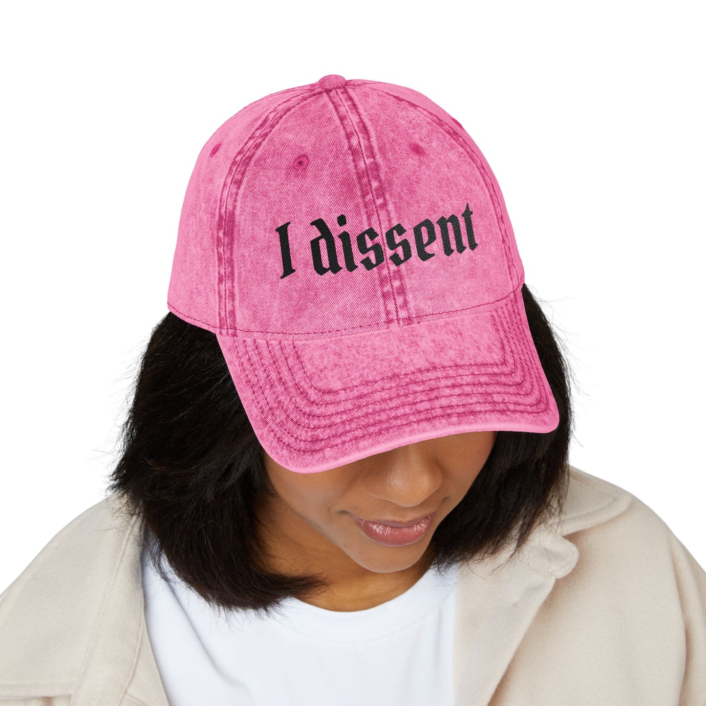 Embroidered 'I Dissent' Vintage Cap